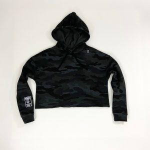 BK CAMO CROP HOODIE